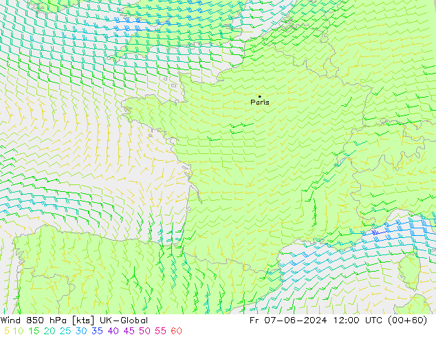  850 hPa UK-Global  07.06.2024 12 UTC