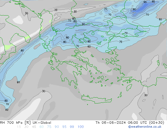 RV 700 hPa UK-Global do 06.06.2024 06 UTC