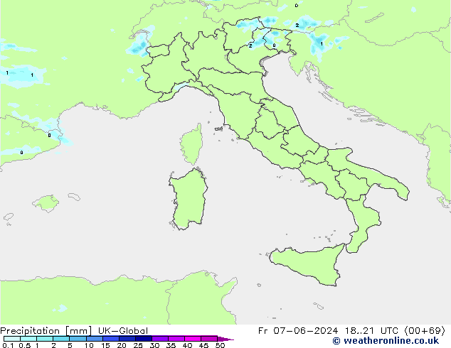 precipitação UK-Global Sex 07.06.2024 21 UTC