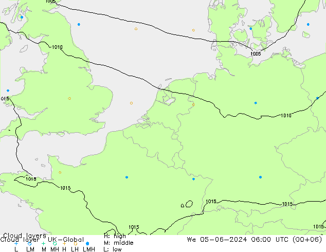 Wolkenlagen UK-Global wo 05.06.2024 06 UTC