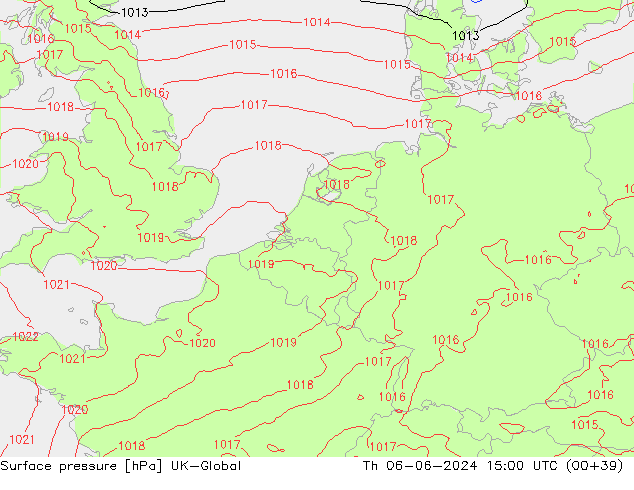 pressão do solo UK-Global Qui 06.06.2024 15 UTC