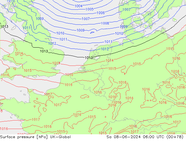 ciśnienie UK-Global so. 08.06.2024 06 UTC