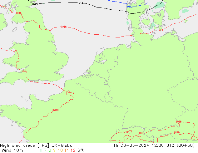 High wind areas UK-Global чт 06.06.2024 12 UTC