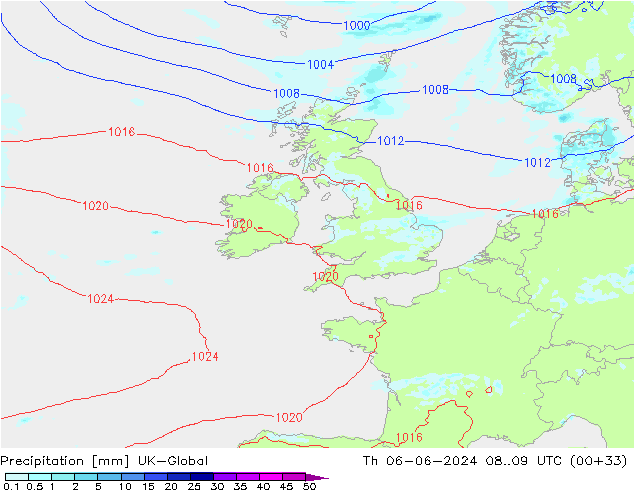 Niederschlag UK-Global Do 06.06.2024 09 UTC