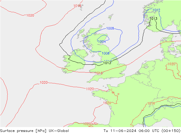 pressão do solo UK-Global Ter 11.06.2024 06 UTC