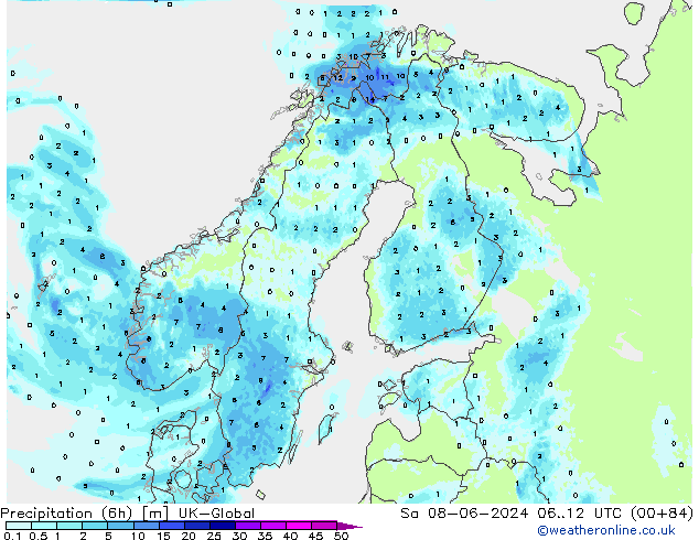 Nied. akkumuliert (6Std) UK-Global Sa 08.06.2024 12 UTC