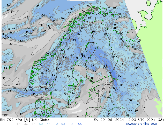 RH 700 hPa UK-Global nie. 09.06.2024 12 UTC