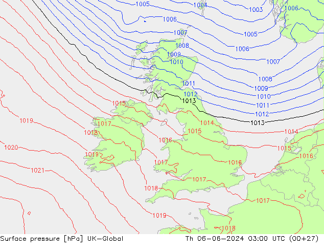 Surface pressure UK-Global Th 06.06.2024 03 UTC