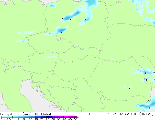 Neerslag UK-Global do 06.06.2024 03 UTC