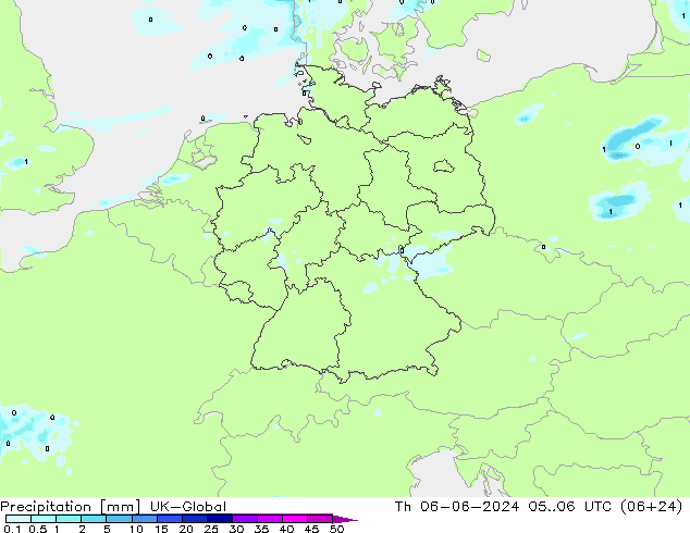 Yağış UK-Global Per 06.06.2024 06 UTC