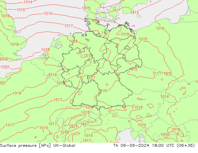 pressão do solo UK-Global Qui 06.06.2024 18 UTC