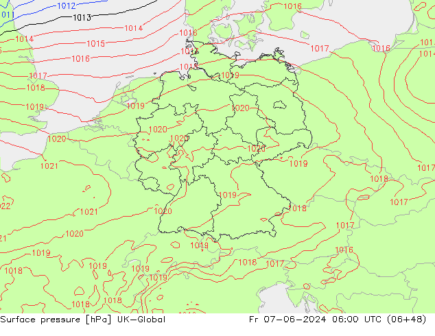 Yer basıncı UK-Global Cu 07.06.2024 06 UTC