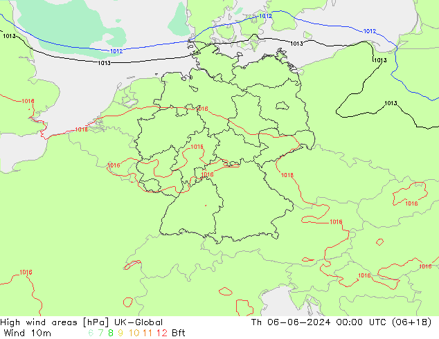 High wind areas UK-Global Čt 06.06.2024 00 UTC