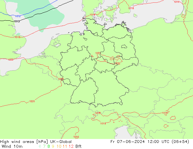 yüksek rüzgarlı alanlar UK-Global Cu 07.06.2024 12 UTC