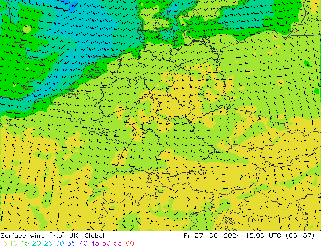 ветер 10 m UK-Global пт 07.06.2024 15 UTC