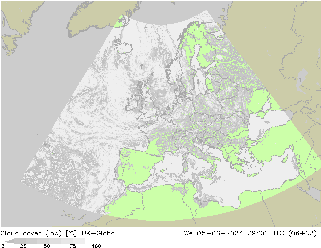 Nubes bajas UK-Global mié 05.06.2024 09 UTC