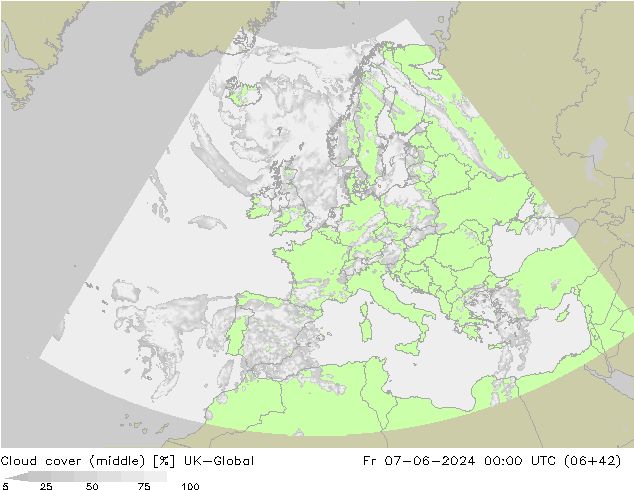 Wolken (mittel) UK-Global Fr 07.06.2024 00 UTC