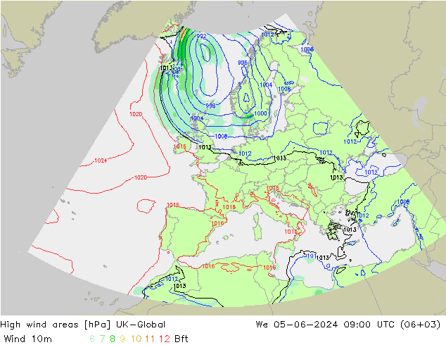 High wind areas UK-Global mer 05.06.2024 09 UTC