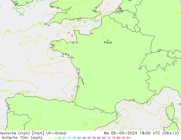 Isotachs (mph) UK-Global ср 05.06.2024 18 UTC