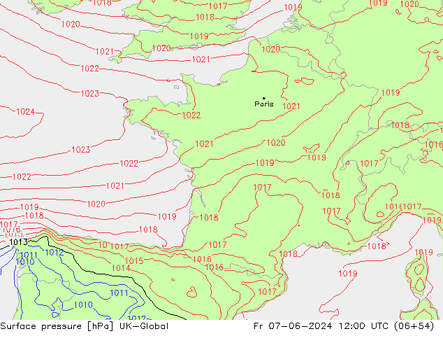 Bodendruck UK-Global Fr 07.06.2024 12 UTC