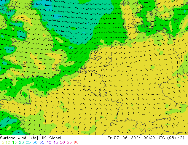 Bodenwind UK-Global Fr 07.06.2024 00 UTC