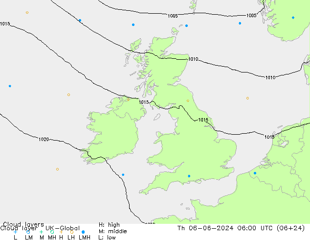 Cloud layer UK-Global Qui 06.06.2024 06 UTC