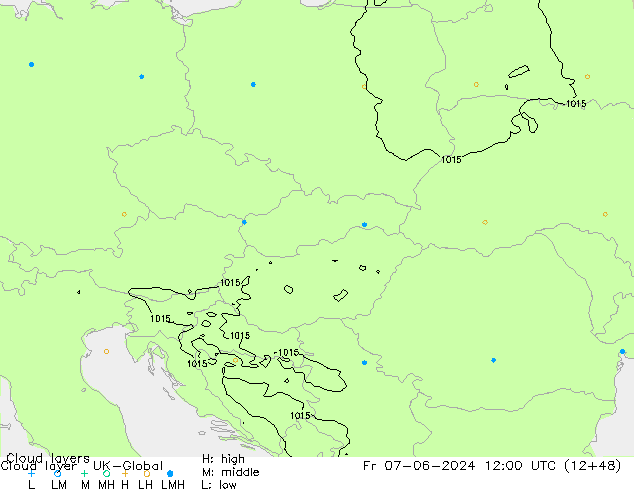 Wolkenschichten UK-Global Fr 07.06.2024 12 UTC