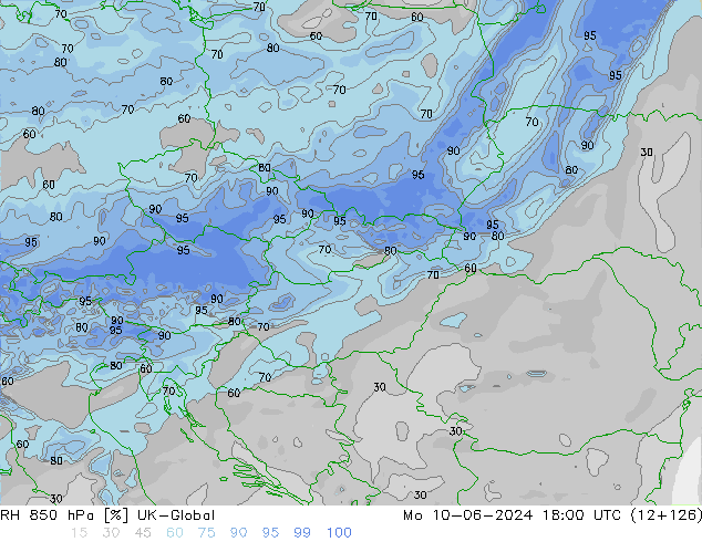 RH 850 hPa UK-Global Mo 10.06.2024 18 UTC