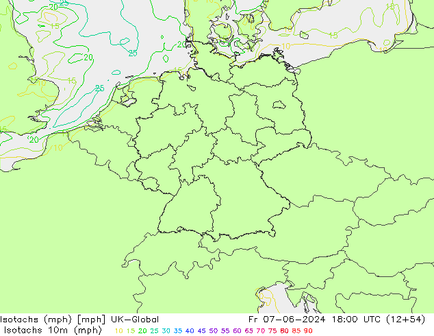 Izotacha (mph) UK-Global pt. 07.06.2024 18 UTC