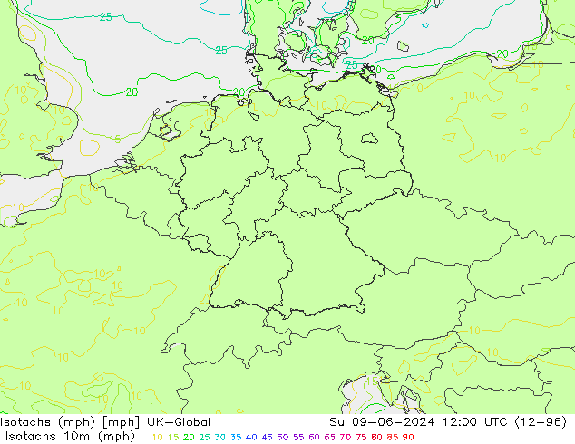 Isotachs (mph) UK-Global Вс 09.06.2024 12 UTC