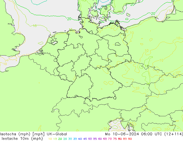 Isotachen (mph) UK-Global Mo 10.06.2024 06 UTC