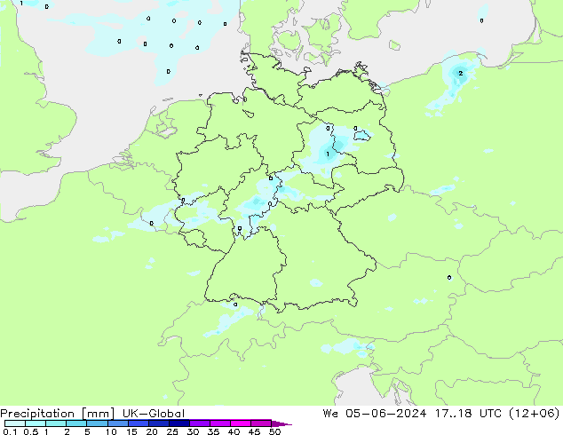 Precipitación UK-Global mié 05.06.2024 18 UTC