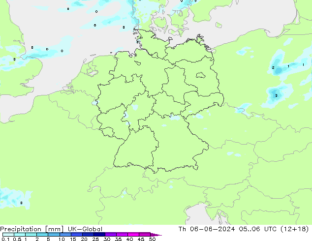 осадки UK-Global чт 06.06.2024 06 UTC