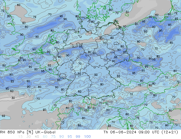 RV 850 hPa UK-Global do 06.06.2024 09 UTC