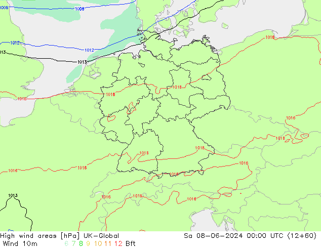 High wind areas UK-Global  08.06.2024 00 UTC