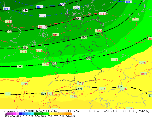 Schichtdicke 500-1000 hPa UK-Global Do 06.06.2024 03 UTC