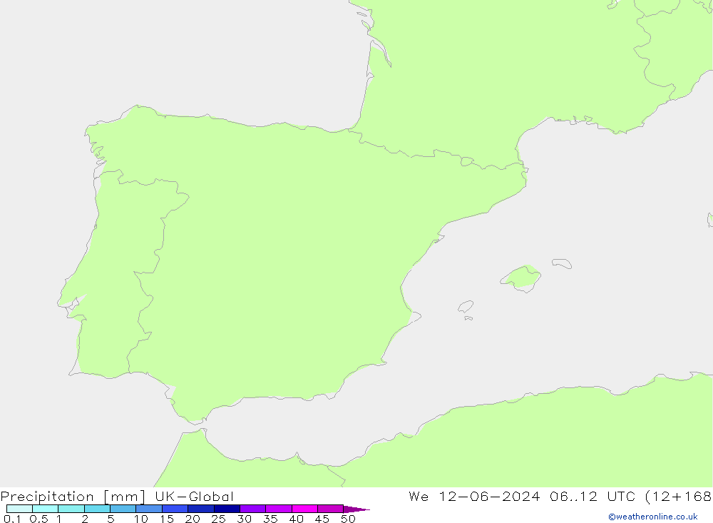 Srážky UK-Global St 12.06.2024 12 UTC