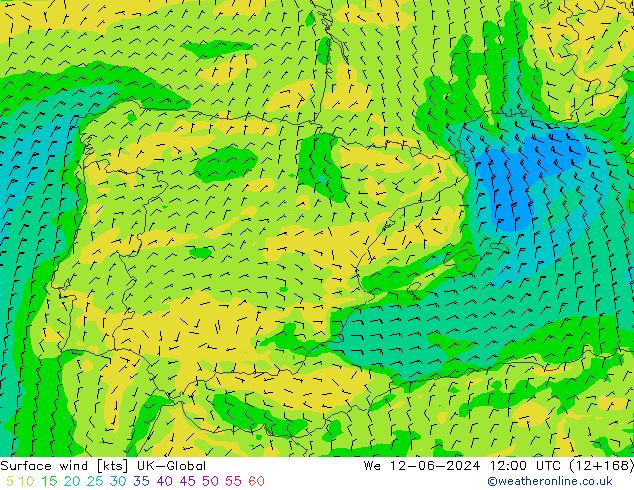 ветер 10 m UK-Global ср 12.06.2024 12 UTC