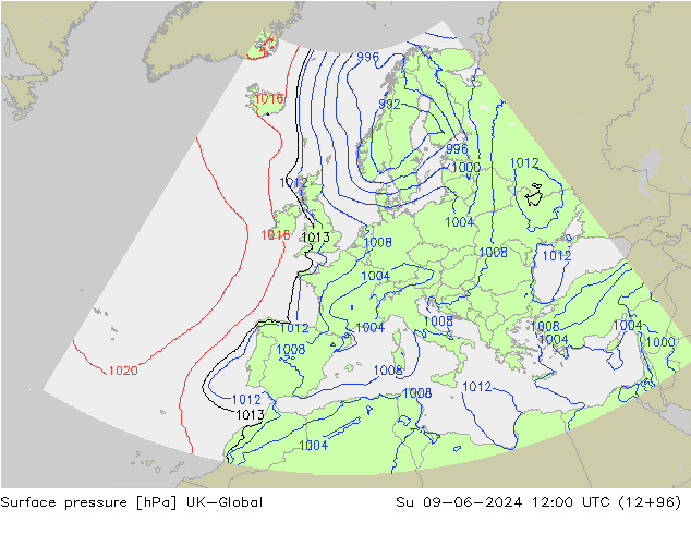 Bodendruck UK-Global So 09.06.2024 12 UTC