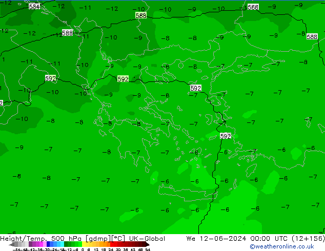Hoogte/Temp. 500 hPa UK-Global wo 12.06.2024 00 UTC