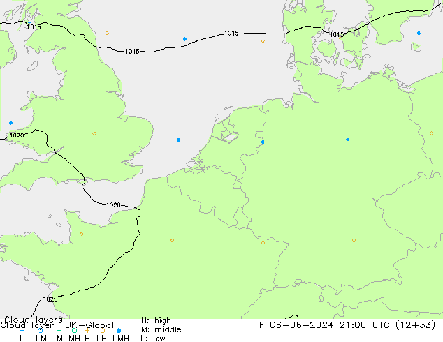 Cloud layer UK-Global Qui 06.06.2024 21 UTC