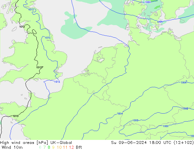 High wind areas UK-Global Вс 09.06.2024 18 UTC