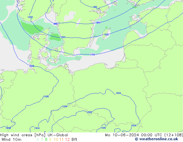 High wind areas UK-Global lun 10.06.2024 00 UTC