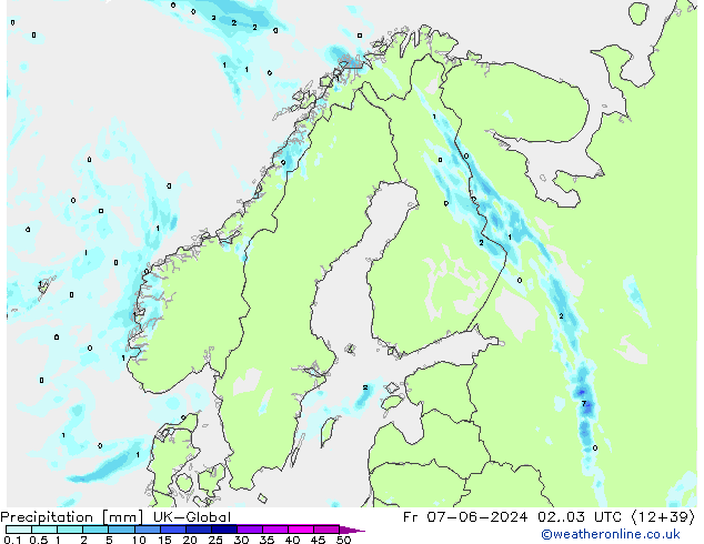 precipitação UK-Global Sex 07.06.2024 03 UTC