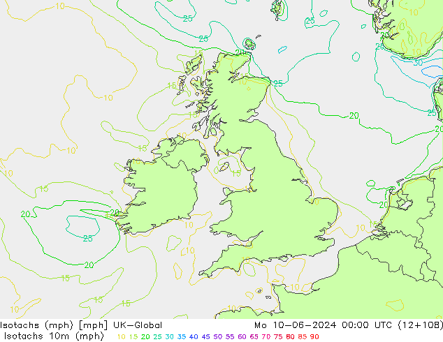 Isotachs (mph) UK-Global  10.06.2024 00 UTC