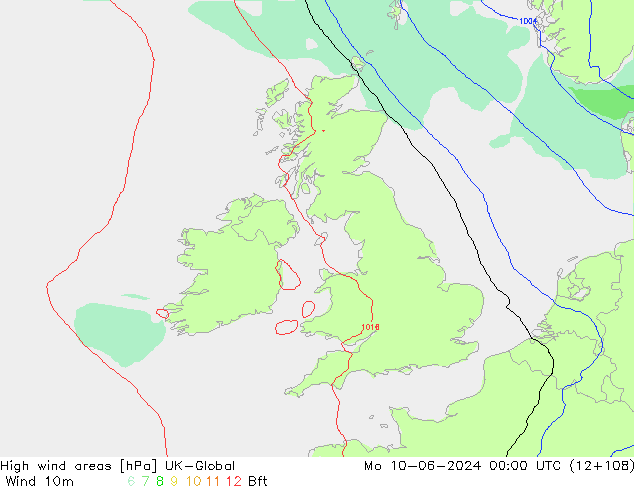 High wind areas UK-Global  10.06.2024 00 UTC