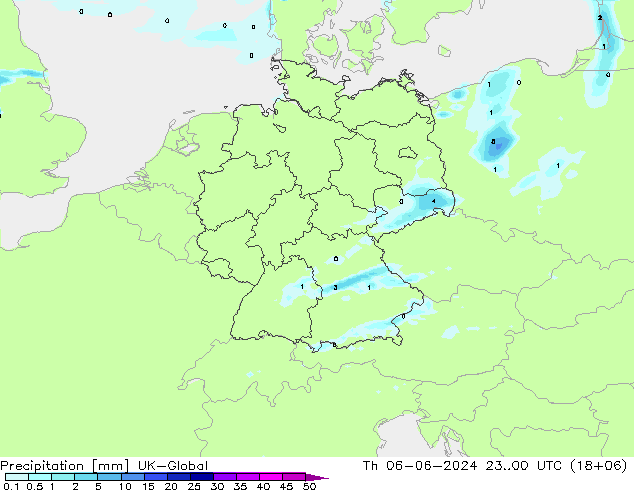 precipitação UK-Global Qui 06.06.2024 00 UTC