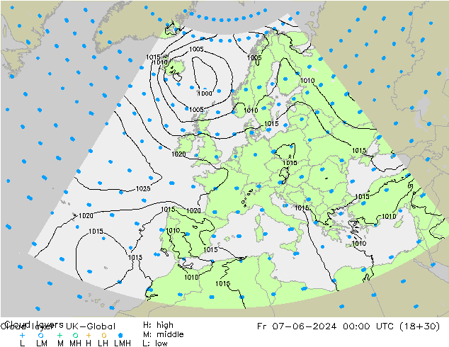 Cloud layer UK-Global  07.06.2024 00 UTC