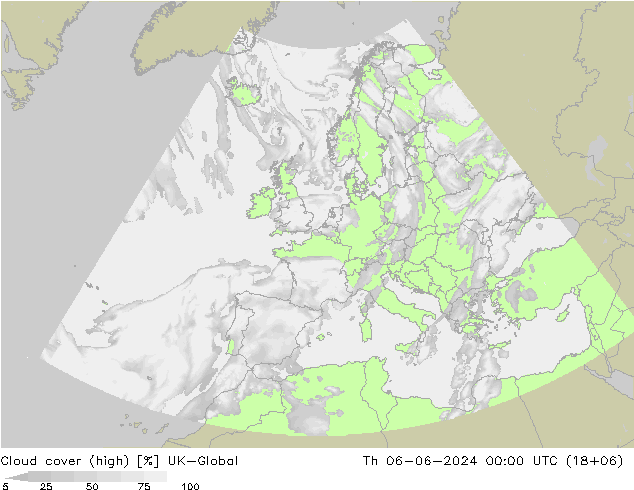 Bulutlar (yüksek) UK-Global Per 06.06.2024 00 UTC