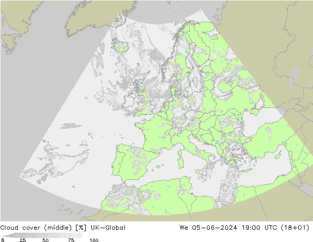 Cloud cover (middle) UK-Global We 05.06.2024 19 UTC